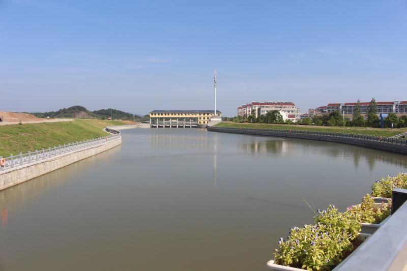 金寨县史河总干渠胡庄泄水闸工程着力提升城区防洪排涝能力